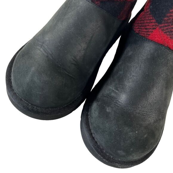 UGG Buffalo Plaid Sherpa Lined Boots - Picture 4 of 12